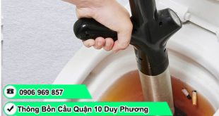 Thông bồn cầu Phường Hòa Hưng giá rẻ