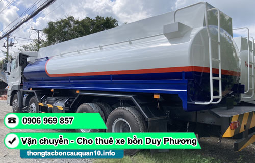 Cho thuê xe bồn chở nước sạch TPHCM