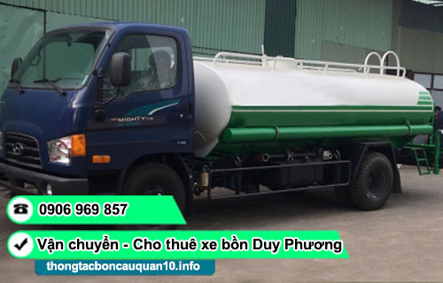 Dịch vụ thuê xe bồn tưới cây tại TPHCM