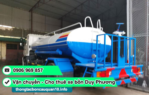 Cho thuê giấy tờ xe bồn tưới nước rửa đường đấu thầu