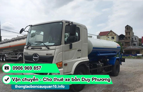 Cho thuê giấy tờ xe bồn tưới nước rửa đường đấu thầu