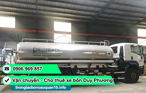 Dịch vụ cho thuê xe bồn chở nước công trình